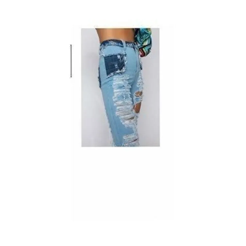 NWT~Super Distressed Aphrodite Flare Leg Denim Jeans~Tag Sz 11~Fits Like Sz 9